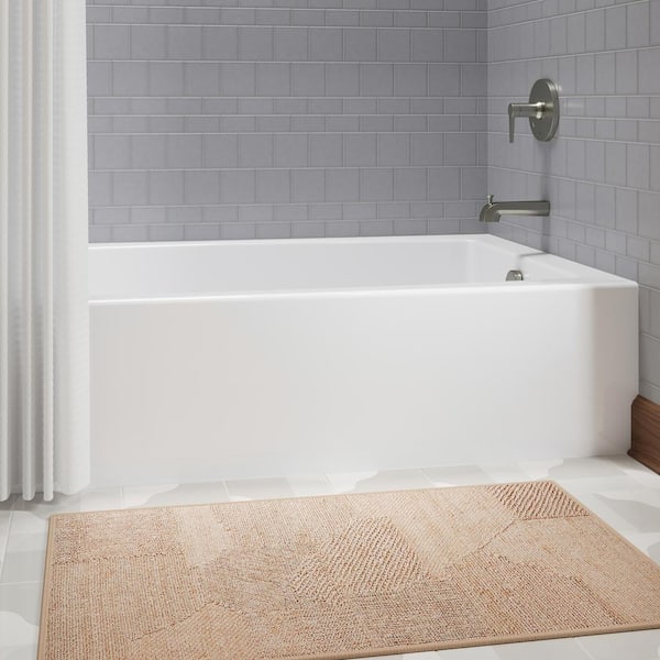 Elmbrook 60 in. x 36 in. Soaking Bathtub with Right-Hand Drain in White