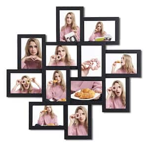 LakeFront 4 in. x 6 in. Espresso Collage Picture Frames (Set of 12 Photos)