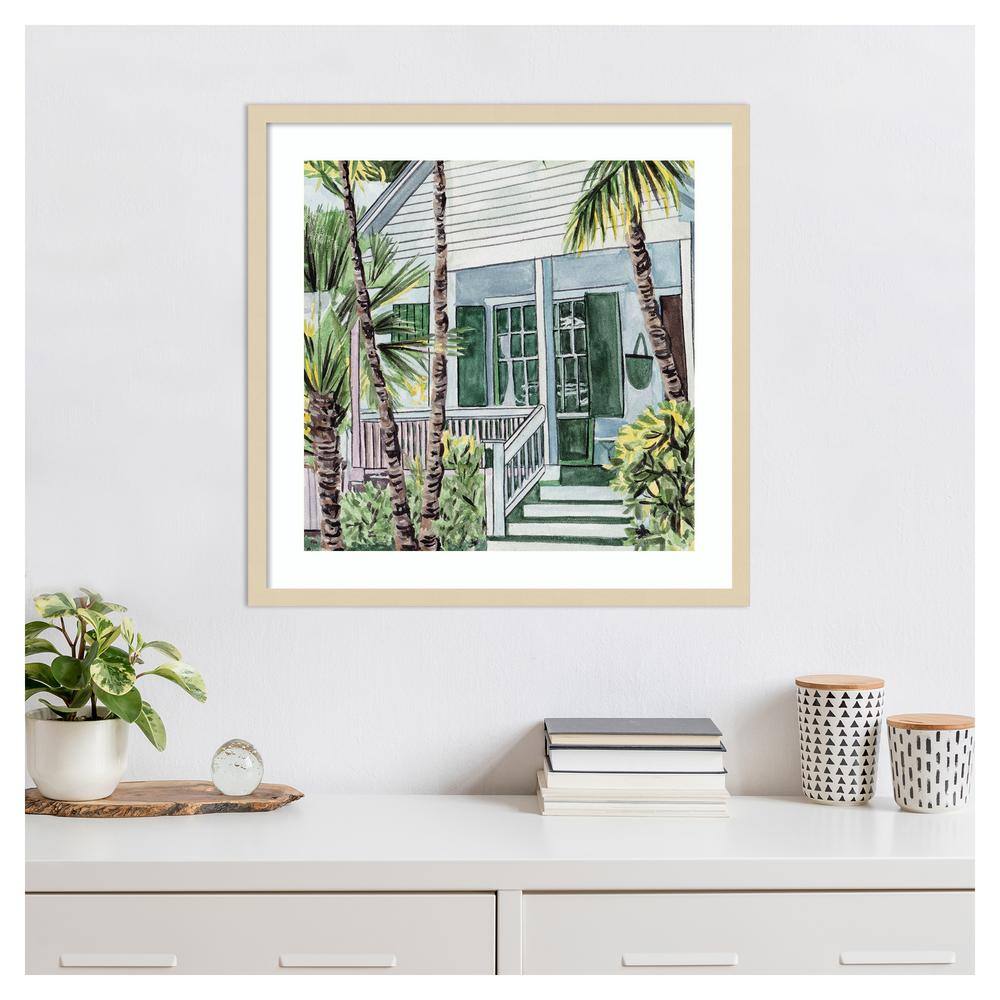Palm House I Framed Giclee Print in Svelte Natural