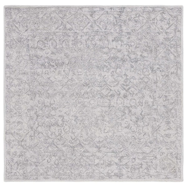SAFAVIEH Marquee Gray 6 ft. x 6 ft. Abstract Gradient Square Area Rug