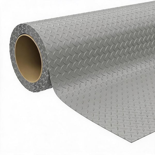 7.5 x 17 ft. Garage Floor Mat, Thickened Diamond Plate PVC Garage Mats Flooring Roll,Heavy Duty Parking Mat