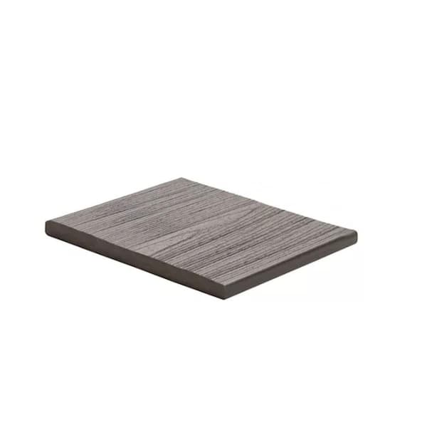 Trex Transcend Lineage 1 in. x 8 in. 12 ft. Island Mist Composite
