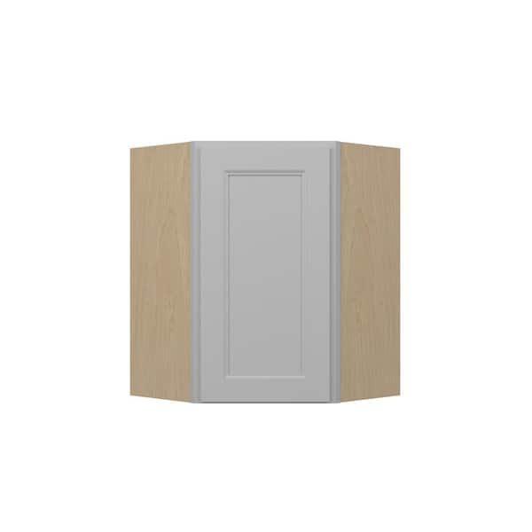 Kunal Kitchens Rockingham Recessed 24 in. W x 30 in. H x 12 in. D in Painted Stratus Plywood Assembled Corner Diagonal Wall Cabinet