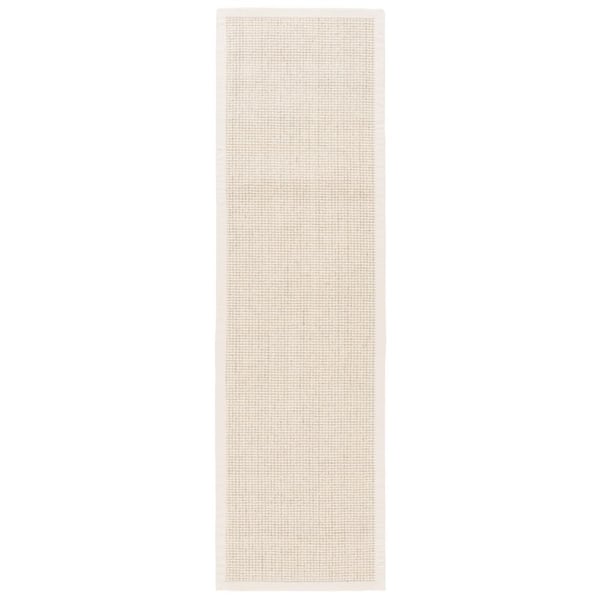 Palm Beach 2 ft. x 8 ft. Ivory Modern Abstract Runner Rug