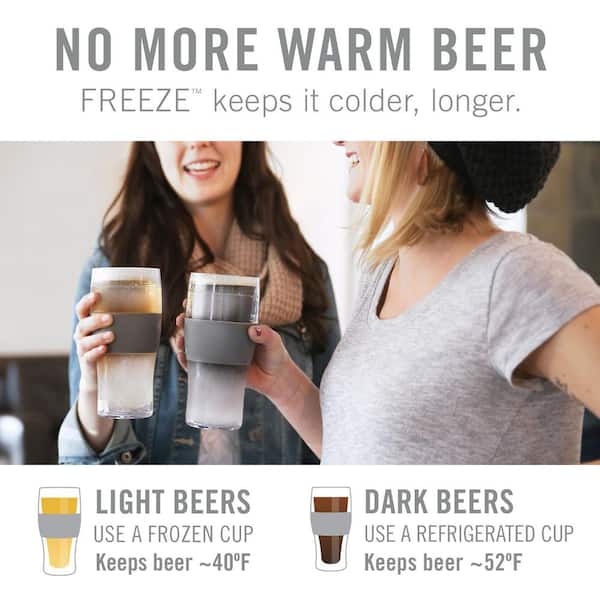 Beer Mugs For Freezer,Freezer Beer Mug,Double Wall Clear