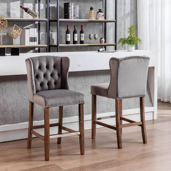 Grey counter best sale height chairs