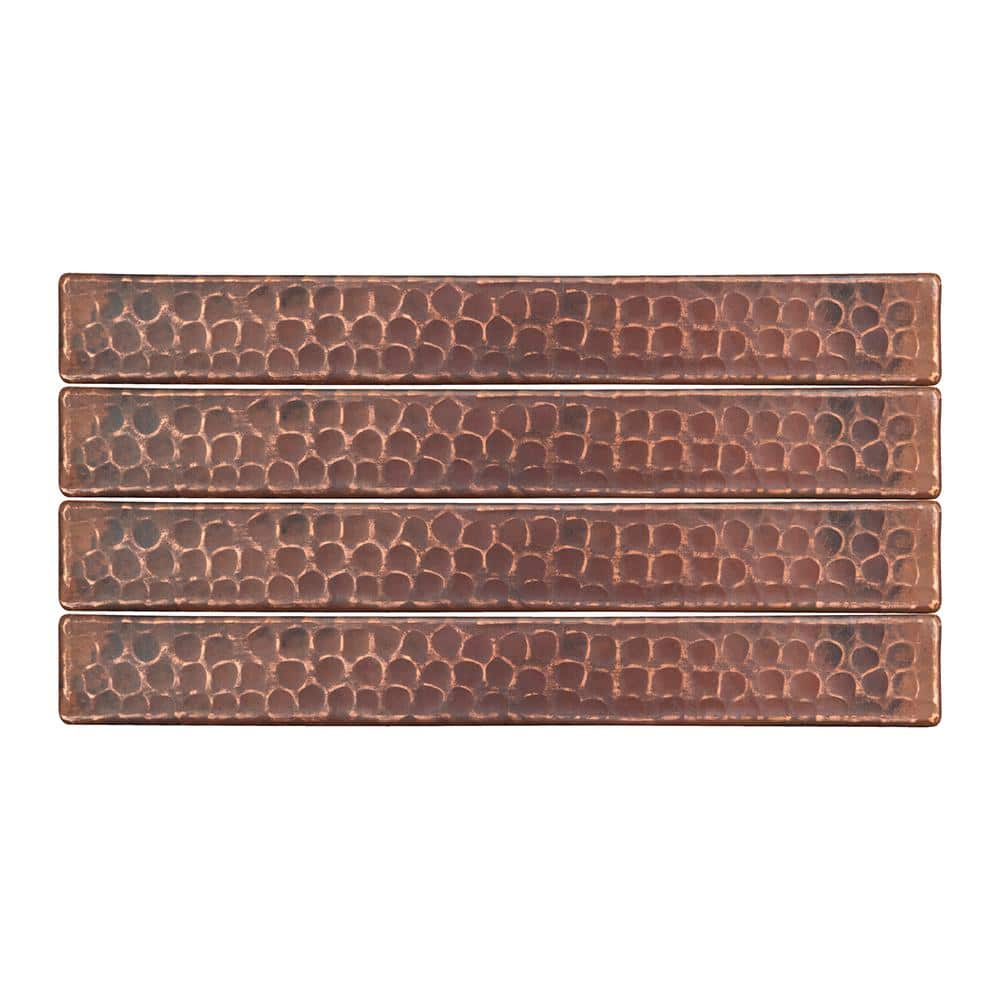 Premier Copper Products 1 in. x 8 in. Hammered Copper Decorative