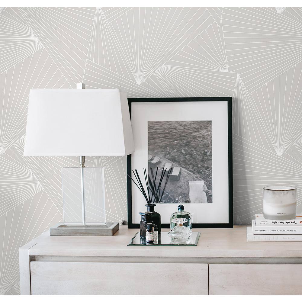 Granite Dust Gray Geometric Peel and Stick Wallpaper