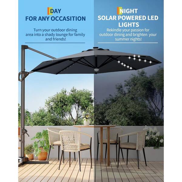 12 foot umbrellas for patio Yescom Umbrella Replacement Canopy 15x9ft 12-Rib Rectangle main image 1