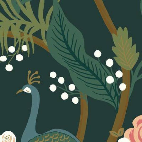 Emerald Non-Pasted Washable Peacock Wallpaper Roll