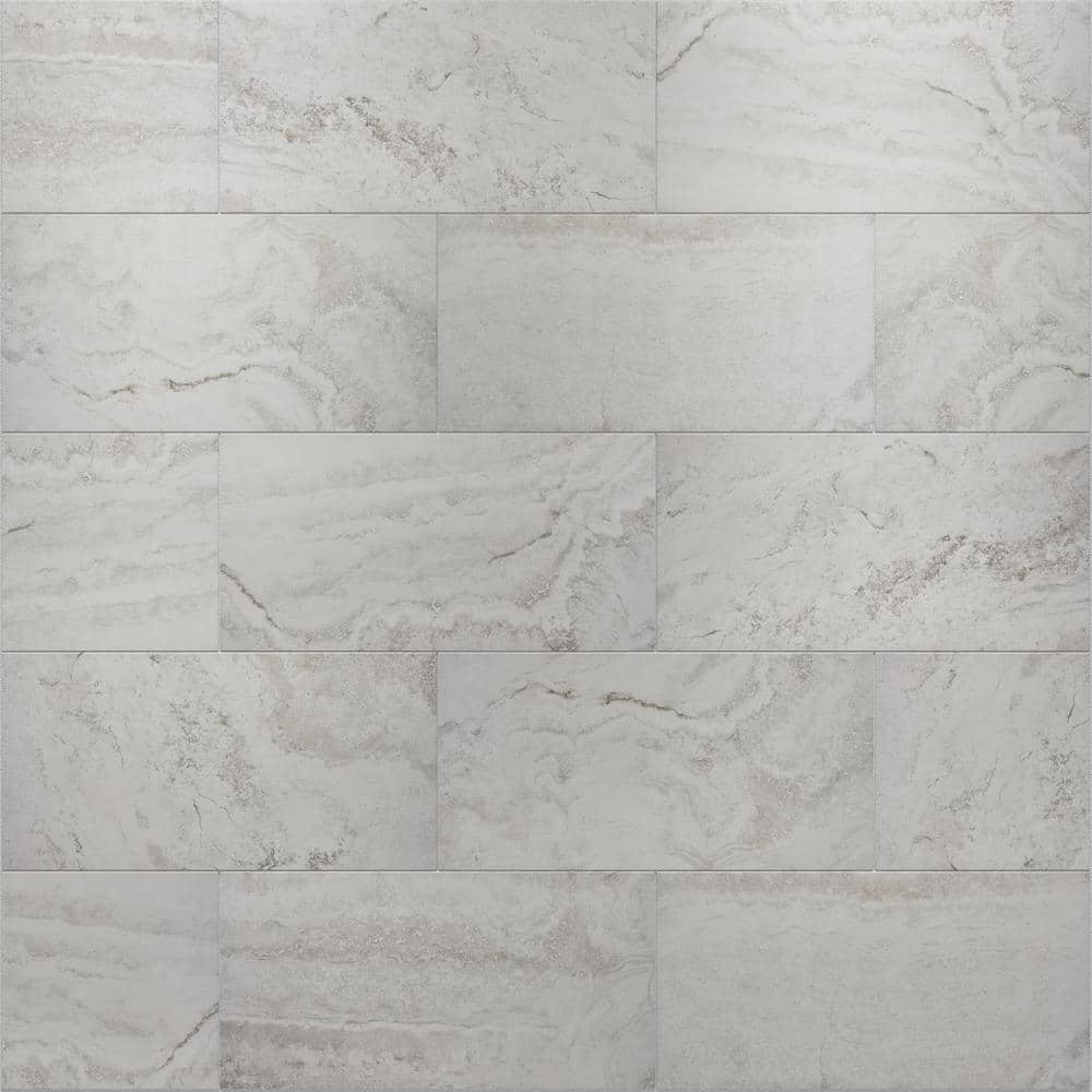 Tufo 12 in. x 24 in. White Matte Porcelain Wall and Floor Tile (17.46 sq.ft./case) price history on PriceWatchPro