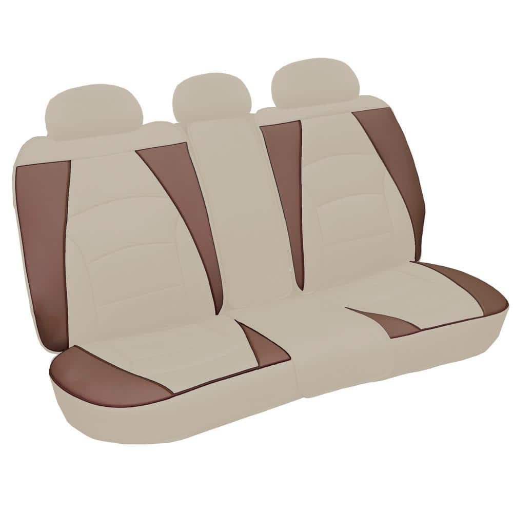 FH Group Ultra-Comfort Leatherette 47 in. x 23 in. x 1 in. Bench Seat Cushions - Rear, Beige Tan -  DMPU205013BEIGE