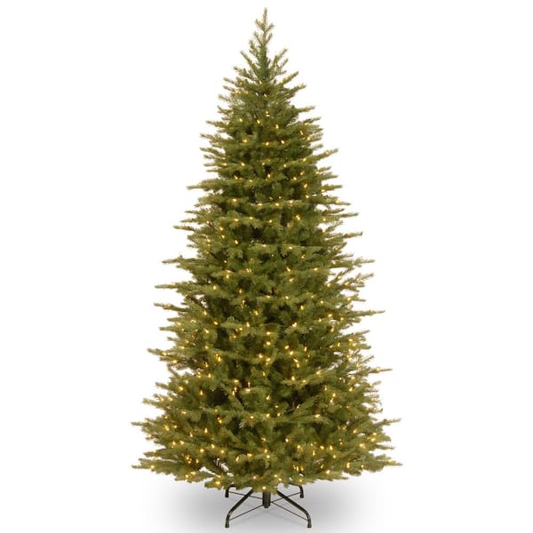 6-1/2 ft. Feel Real Nordic Spruce Slim Hinged Tree with 650 Clear Lights