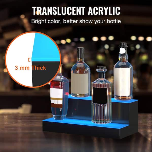 Liquor bottle discount rack for home