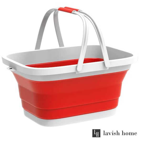 home+ Collapsible Silicone 9 Litre Picnic Basket with Ice Blocks