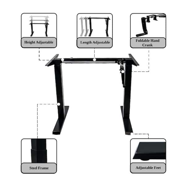 ergomax height adjustable ergonomic standing workstation