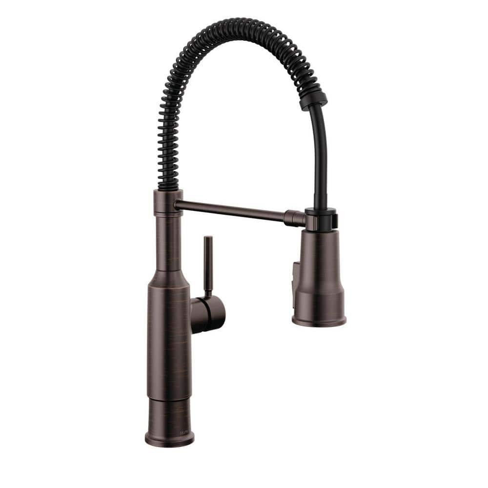 Venetian Bronze Pull-Down Sprayer Kitchen Faucet with Magnetic Docking