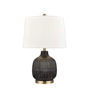 Robersonville 24 in. Antique Black Table Lamp