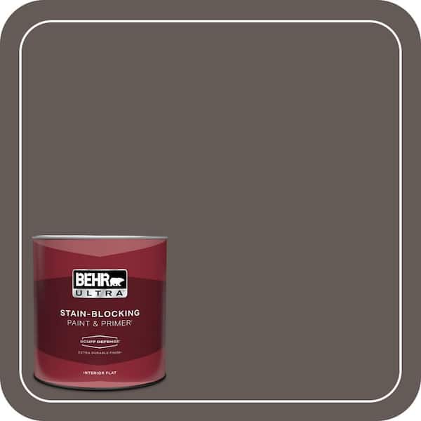 BEHR ULTRA 1 qt. #BXC-71 Wood Acres Extra Durable Flat Interior Paint & Primer