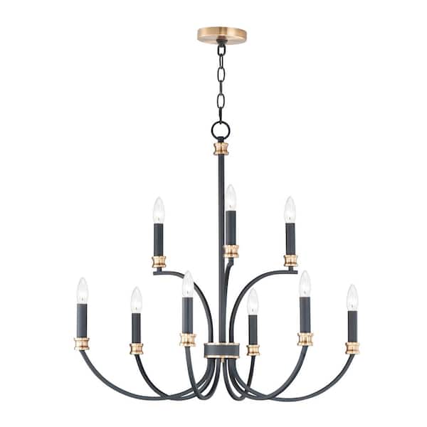 Charlton 9-Light Brass Chandelier