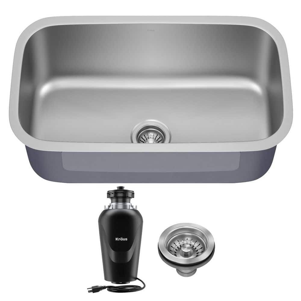 Premier 31.5-inch Stainless Steel Undermount Single Bowl Kitchen Sink