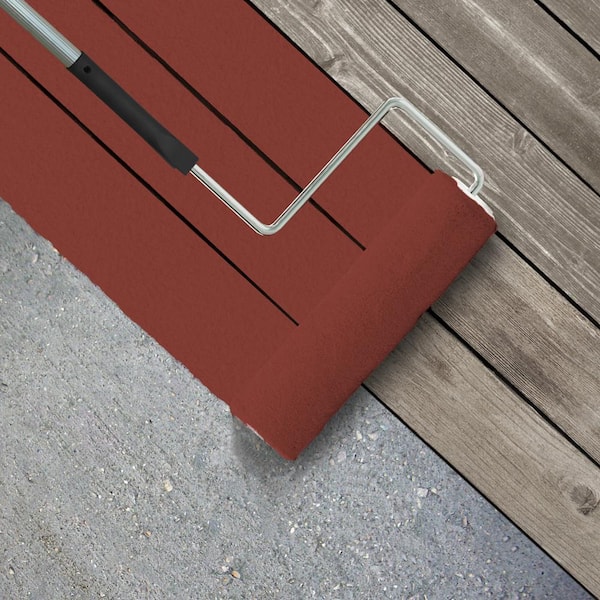 - Porch Patio 623001 Depot Paint Low-Lustre Anti-Slip gal. Home 1 PREMIUM Red Enamel The Antique Textured and Interior/Exterior Floor #S-H-190 BEHR
