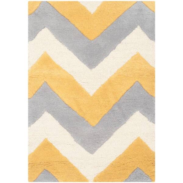 SAFAVIEH Cambridge Gray/Gold 2 ft. x 3 ft. Area Rug