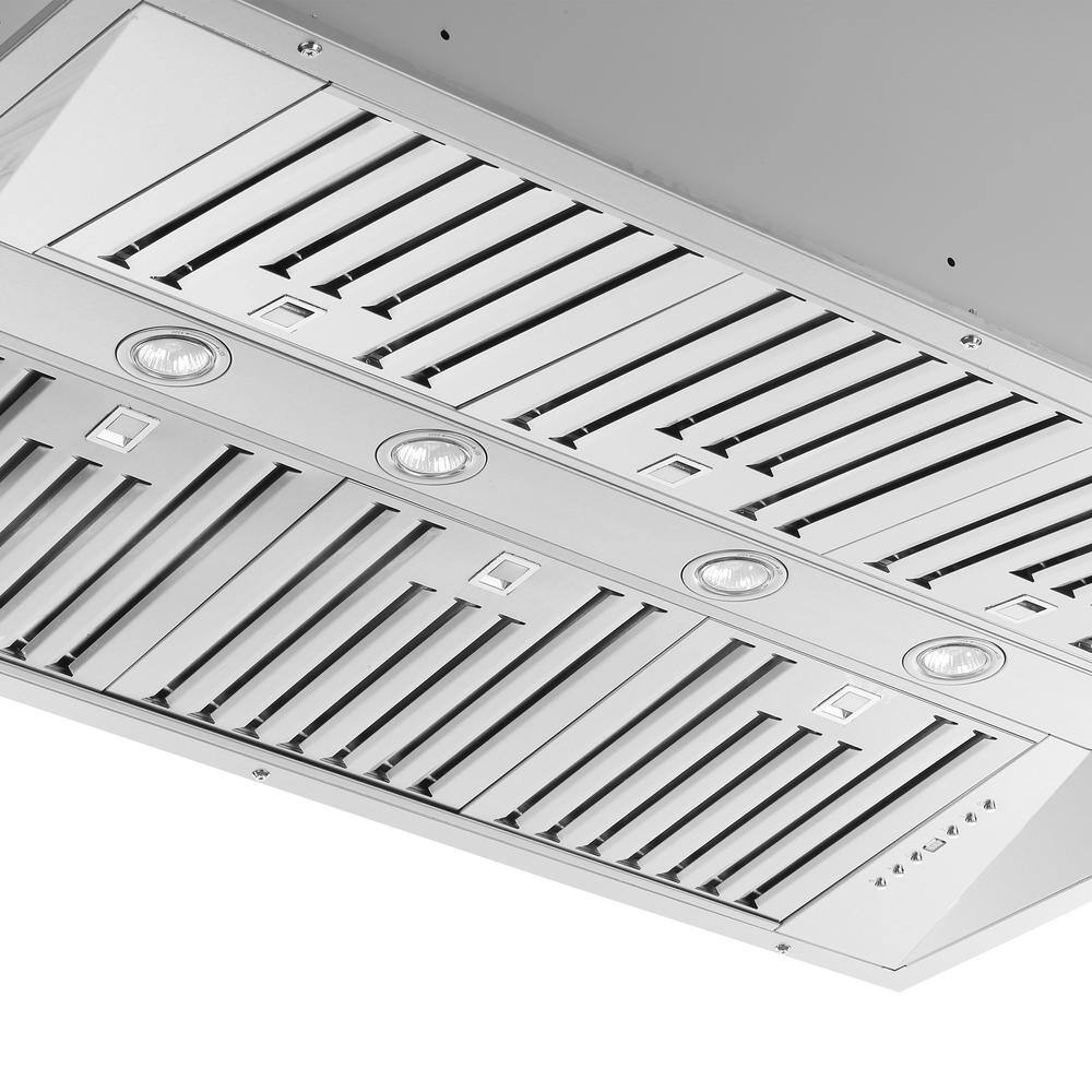 Altilia 48-inch Stainless Steel Insert Range Hood with Touch Control
