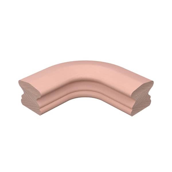 Stair Parts 7511 Unfinished Hard Maple 90° Level Quarter-Turn Handrail Fitting