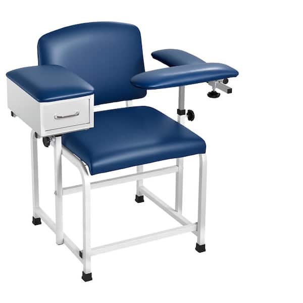 Phlebotomy Chair 500LBS. Blood Draw Medical Chair with Drawer, Comfortable Blood Drawing Chairs with Adjustable Armrests