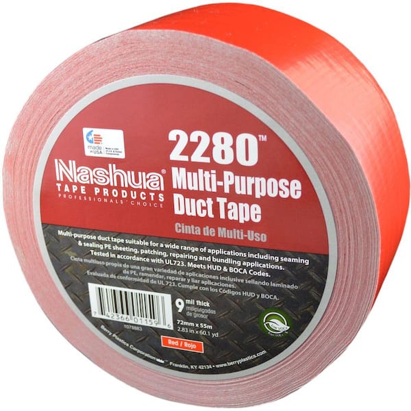 Nashua Tape 2.83 in. x 60.1 yds. 2280 Multi-Purpose Red Duct Tape
