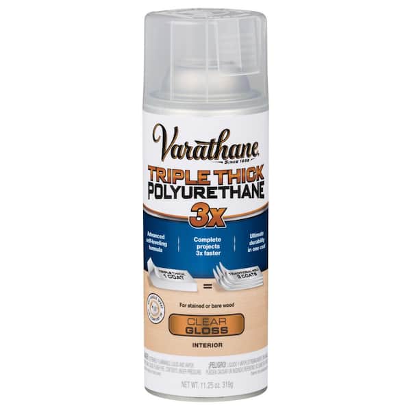 Varathane 11 oz. Clear Gloss Triple Thick Polyurethane Spray (6-Pack)