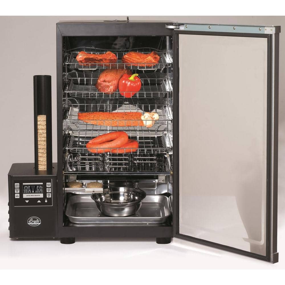 Bradley Black Stainless Steel 4-Rack Vertical Electric Smoker