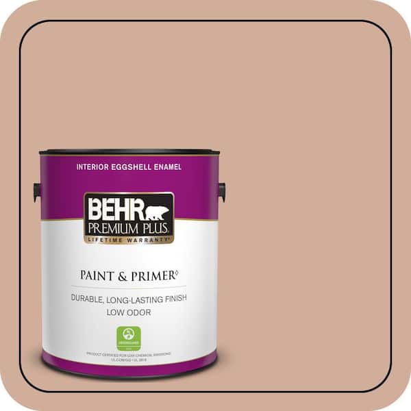 BEHR PREMIUM PLUS 1 gal. #S200-3 Iced Copper Eggshell Enamel Low Odor Interior Paint & Primer