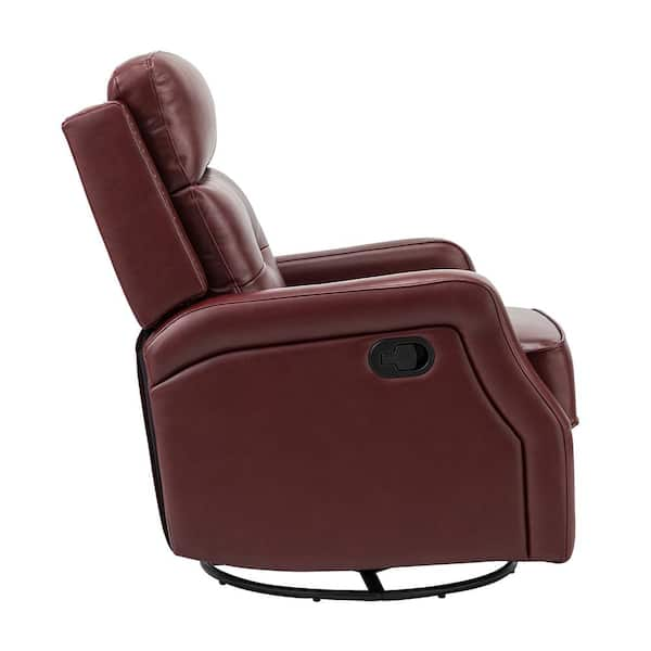 Corley Black Leather Swivel Club Chair