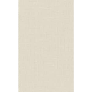 Beige Plain Textured 57 sq. ft. Non-Woven Textured Non-pasted Double Roll Wallpaper