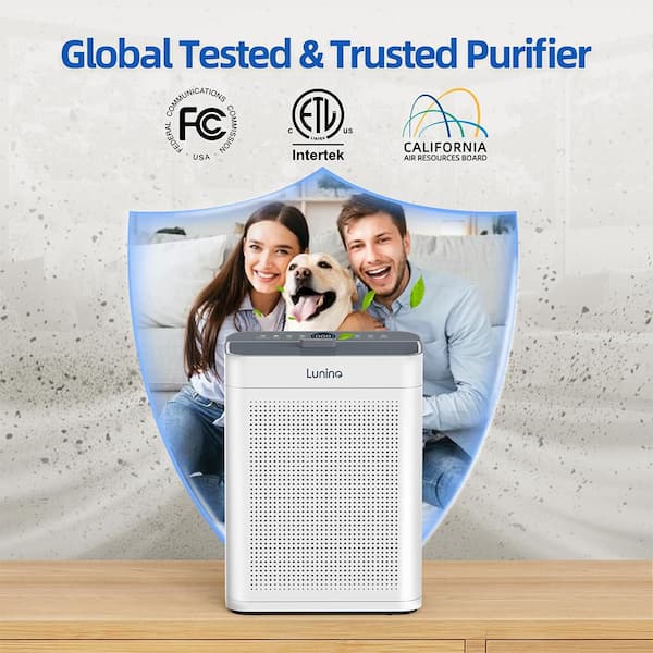 2500 sq. ft. True HEPA Room Air Purifier in White, 176 CFM, 30dB Sleep Mode, with Activated Carbon, Aromatherapy Box