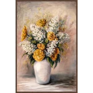 "It Just Blooms" by Marmont Hill Floater Framed Canvas Nature Art Print 60 in. x 40 in.