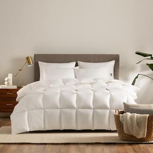 Down Illusion All Season White Full/Queen Down Alternative Comforter