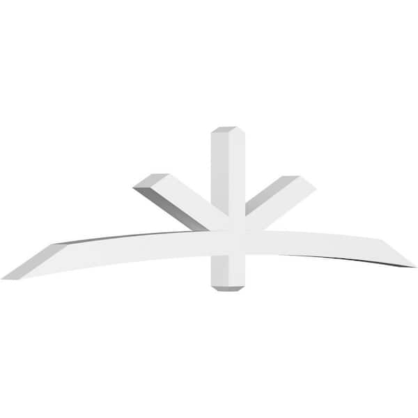Ekena Millwork Alberta 96 in. W x 24 in. H x 4 in. D Signature Polyurethane Bracket