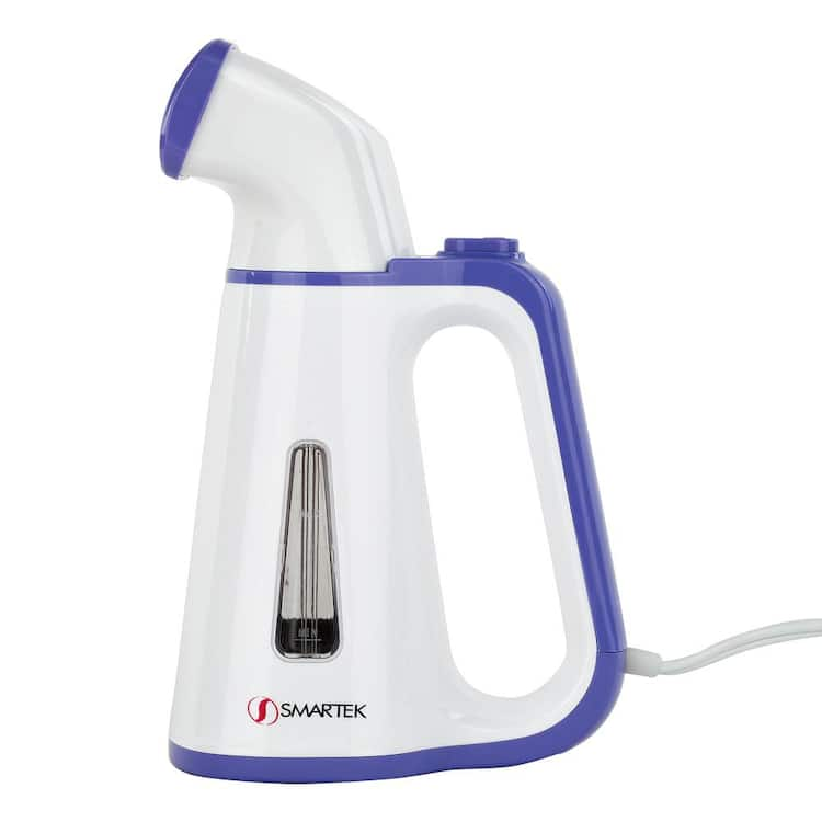 SMARTEK Portable Handheld Garment Steamer in White and Purple