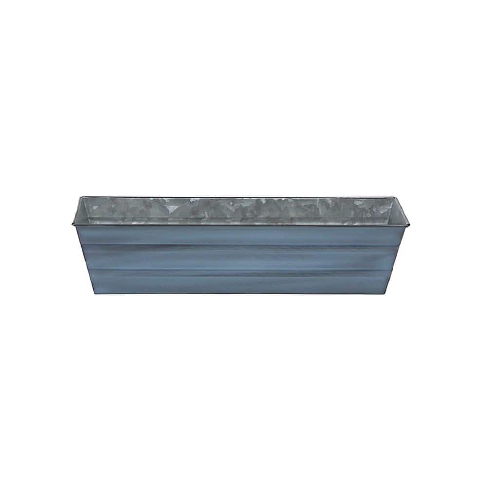 Small Galvanized Steel Flower Box Planter, 22 Inch Wide, Nantucket Blue price history on PriceWatchPro