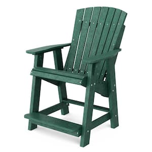 Heritage Turf Green Plastic Outdoor High Adirondack Chair