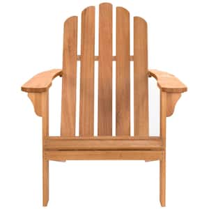 Topher Natural Brown Wood Adirondack Chair
