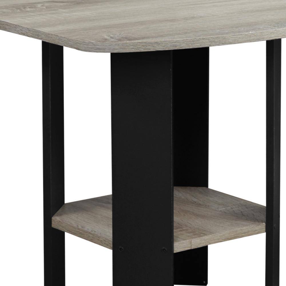 Eco-Friendly French Oak Grey Square End Table