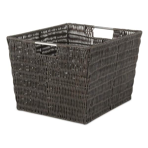 Whitmor 9.80 in. H x 15 in. W x 13 in. D Brown Metal Cube Storage Bin
