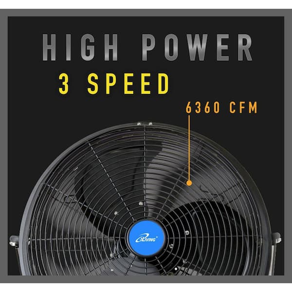 iLIVING Variable Speed Indoor/Outdoor Weatherproof Fan 18-in
