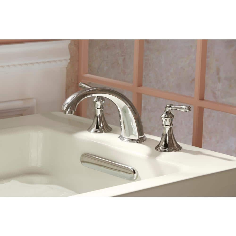 Devonshire Elegant Double Handle Brass Roman Tub Faucet