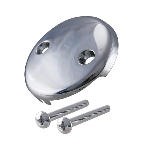 Westbrass D3311-F-26 1.38 in. Bath Drain with Grid and Screw - Polished Chrome