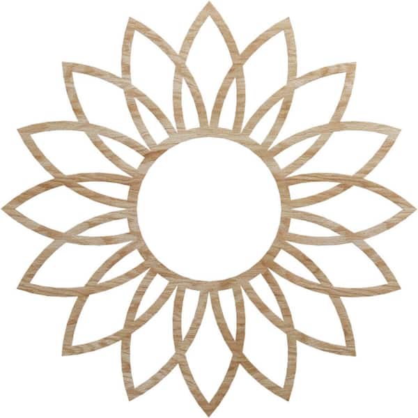Ekena Millwork 0.25 in. x 40 in. x 40 in. Wood Medallion Moulding